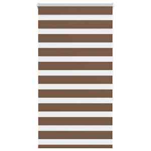 Zebra roleta hnědá 85x150 cm šířka látky 80,9 cm polyester - obrázek 1