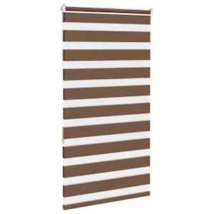 Zebra roleta hnědá 85x150 cm šířka látky 80,9 cm polyester - obrázek 3