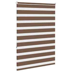 Zebra roleta hnědá 115x150 cm šířka látky 110,9 cm polyester - obrázek 4