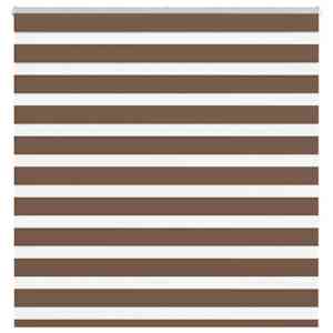 Zebra roleta hnědá 140x150 cm šířka látky 135,9 cm polyester - obrázek 1