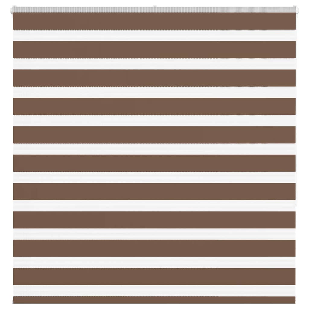 vidaXL Zebra roleta hnědá 145x150 cm šířka látky 140,9 cm polyester
