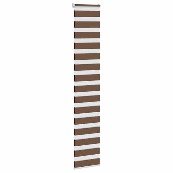 vidaXL sebrakardin, pruun, 40 x 200 cm, kangas, laius 35,9 cm, pol&uuml;ester