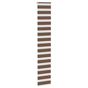 Zebra zavesa rjava 40x200 cm širina blaga 35,9 cm poliester