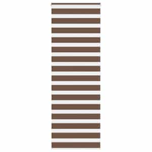Zebra zavesa rjava 70x200 cm širina blaga 65,9 cm poliester