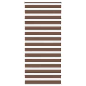 Zebra zavesa rjava 105x200 cm širina blaga 100,9 cm poliester