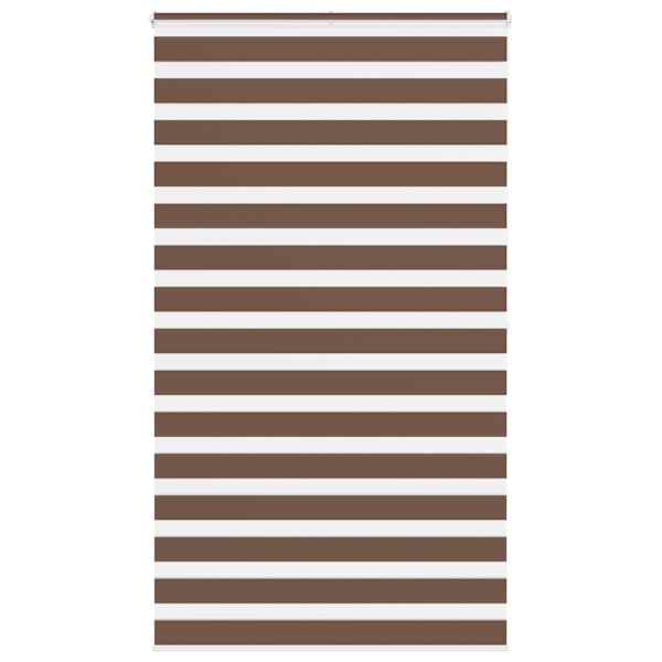 vidaXL sebrakardin, pruun, 125 x 200 cm, kangas, laius 120,9 cm, pol&uuml;ester