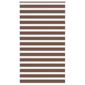 Zebra zavesa rjava 125x200 cm širina blaga 120,9 cm poliester