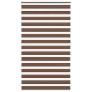Zebra zavesa rjava 130x200 cm širina blaga 125,9 cm poliester