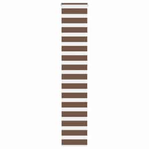 Zebra zavesa rjava 50x230 cm širina blaga 45,9 cm poliester