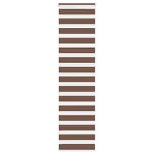 Zebra zavesa rjava 60x230 cm širina blaga 55,9 cm poliester
