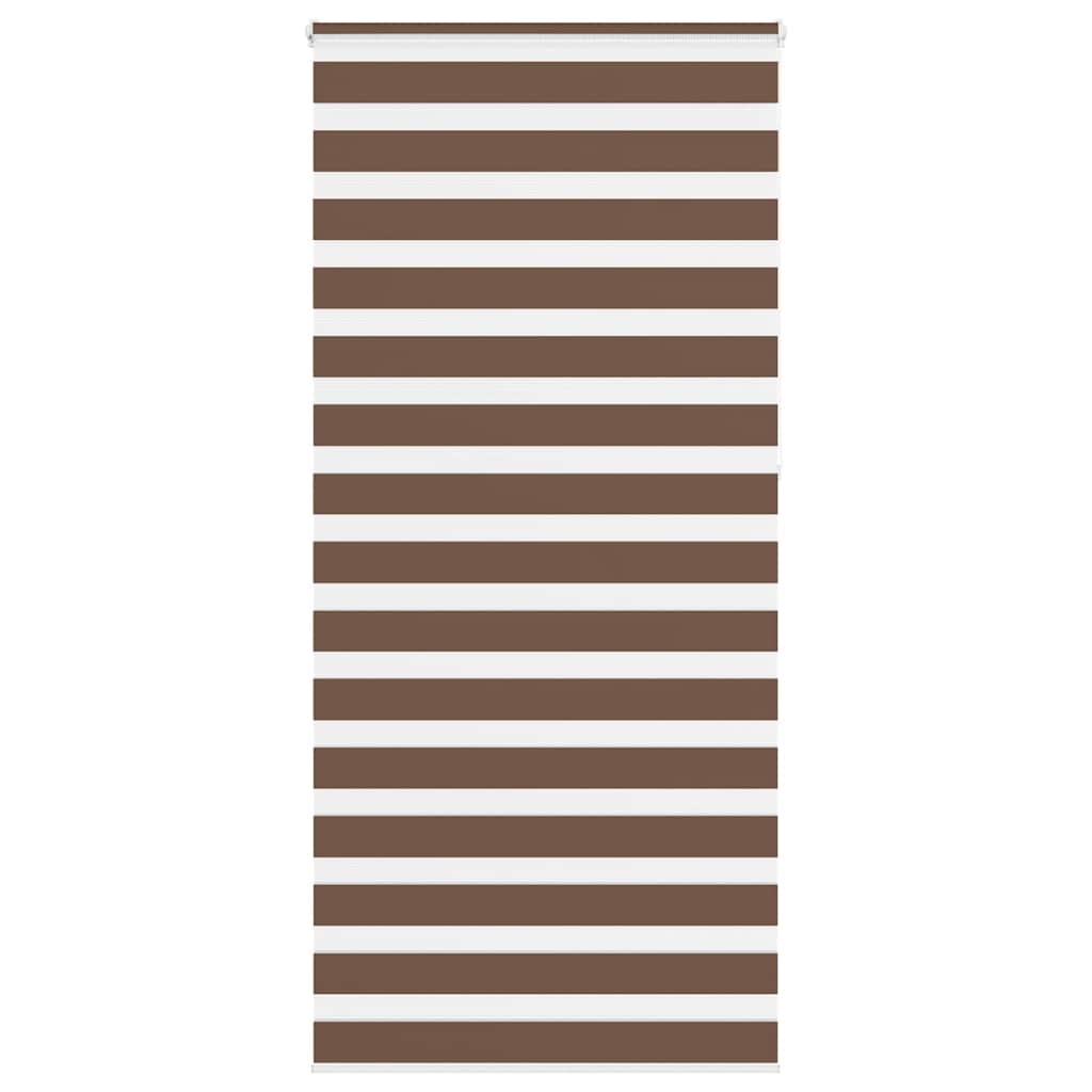 vidaXL Zebra roleta hnedá 105x230 cm šírka látky 100,9 cm polyester