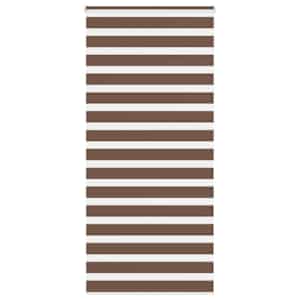 Zebra zavesa rjava 105x230 cm širina blaga 100,9 cm poliester