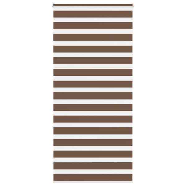 vidaXL sebrakardin, pruun, 110 x 230 cm, kangas, laius 105,9 cm, pol&uuml;ester