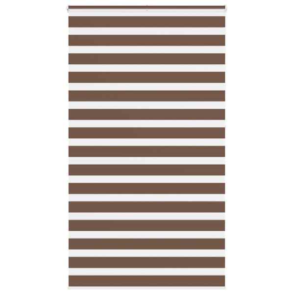 vidaXL sebrakardin, pruun, 120 x 230 cm, kangas, laius 115,9 cm, pol&uuml;ester