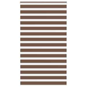 Zebra zavesa rjava 130x230 cm širina blaga 125,9 cm poliester