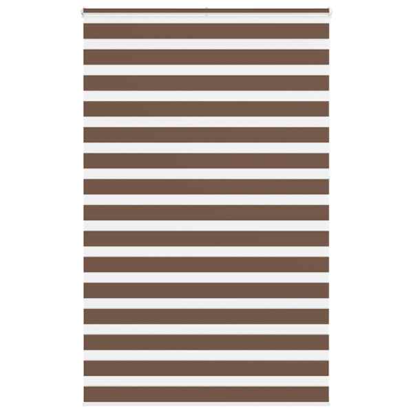 vidaXL sebrakardin, pruun, 140 x 230 cm, kangas, laius 135,9 cm, pol&uuml;ester