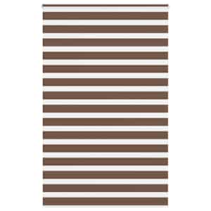 Zebra zavesa rjava 140x230 cm širina blaga 135,9 cm poliester