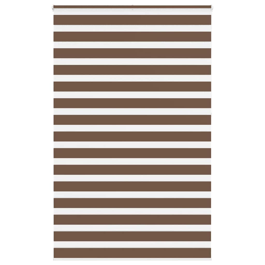vidaXL Zebra roleta hnědá 145x230 cm šířka látky 140,9 cm polyester