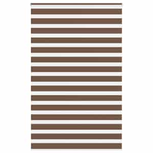 Zebra zavesa rjava 150x230 cm širina blaga 145,9 cm poliester