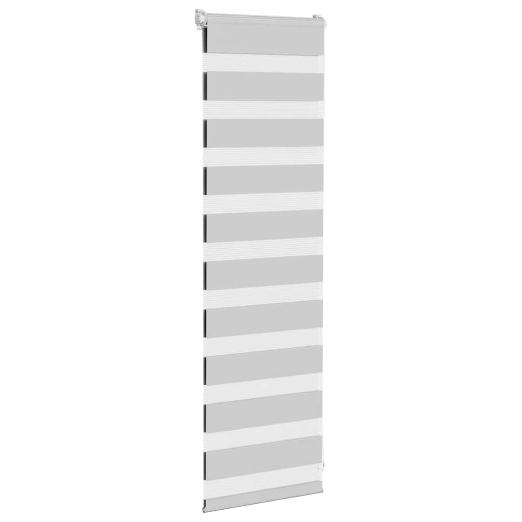 Thumbnail - vidaXL Zebrarollo Hellgrau 50x100 cm Stoffbreite 45,9 cm Polyester
