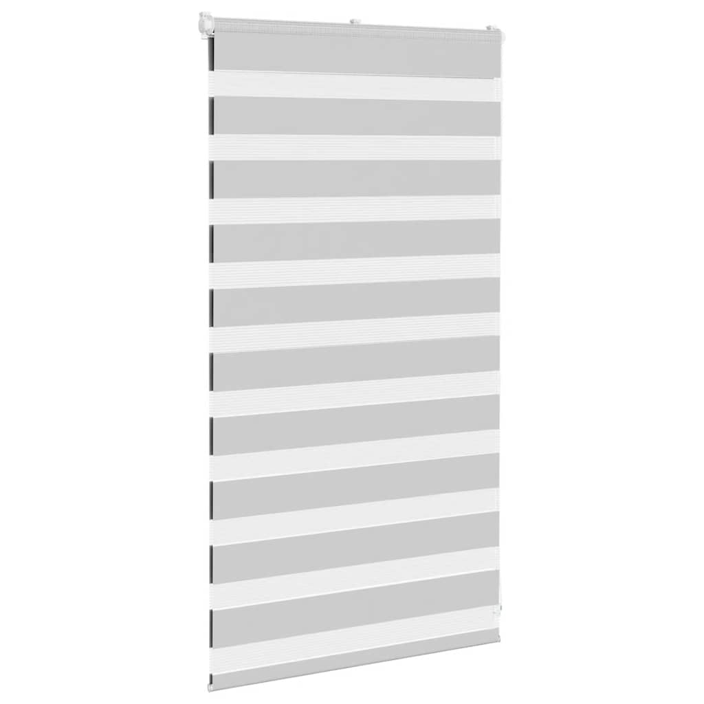 Thumbnail - vidaXL Zebrarollo Hellgrau 90x100 cm Stoffbreite 85,9 cm Polyester