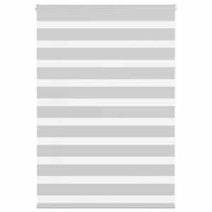 Zebra roleta světle šedá 100x100cm šířka látky 95,9cm polyester - obrázek 1