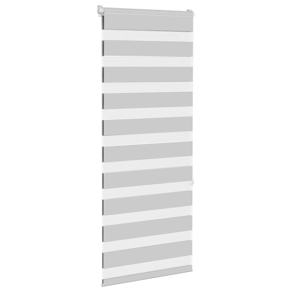 Thumbnail - vidaXL Zebrarollo Hellgrau 65x150 cm Stoffbreite 60,9 cm Polyester