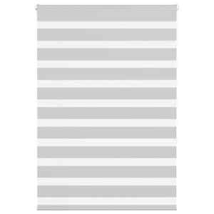 Zebra roleta světle šedá 95x150 cm šířka látky 90,9cm polyester - obrázek 1