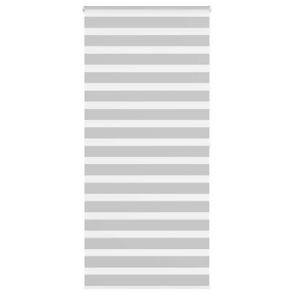 vidaXL Zebra roleta svetlosivĂˇ 95x200 cm ĹˇĂ­rka lĂˇtky 90,9 cm polyester
