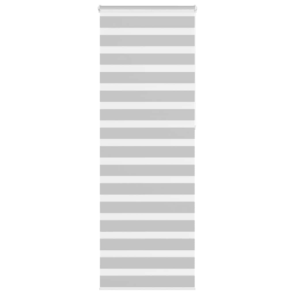 vidaXL Zebra roleta svetlosivá 75x230 cm šírka látky 70,9 cm polyester