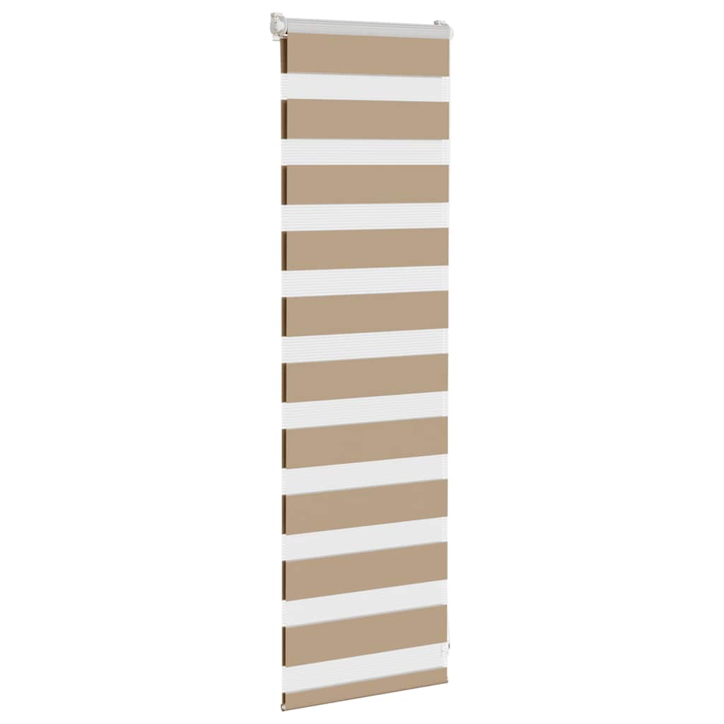 Thumbnail - vidaXL Zebrarollo Sandbraun 45x100 cm Stoffbreite 40,9 cm Polyester