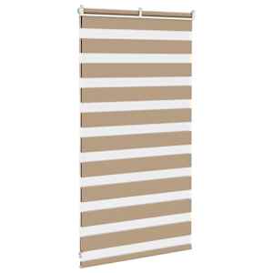 Zebra roleta pískově hnědá šířka látky 70,9 cm polyester - obrázek 4