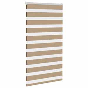 Zebra roleta pískově hnědá šířka látky 75,9 cm polyester - obrázek 3