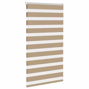 Zebra roleta pískově hnědá šířka látky 85,9 cm polyester - obrázek 3