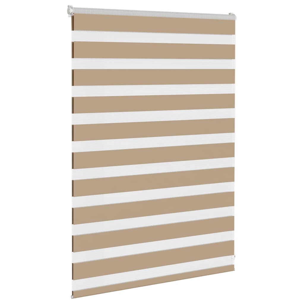 Thumbnail - vidaXL Zebrarollo Sandbraun 105x100 cm Stoffbreite 100,9 cm Polyester