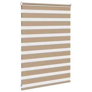 Zebra roleta pískově hnědá šířka látky 100,9 cm polyester - obrázek 4