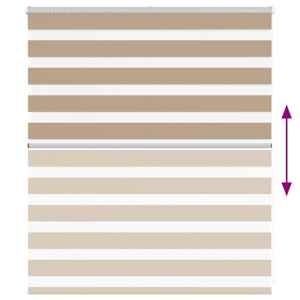 Zebra roleta pískově hnědá šířka látky 120,9 cm polyester - obrázek 5