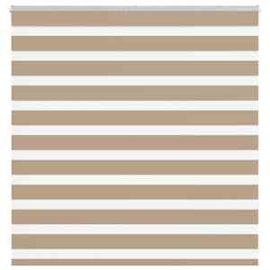 Zebra roleta pískově hnědá šířka látky 145,9 cm polyester - obrázek 1