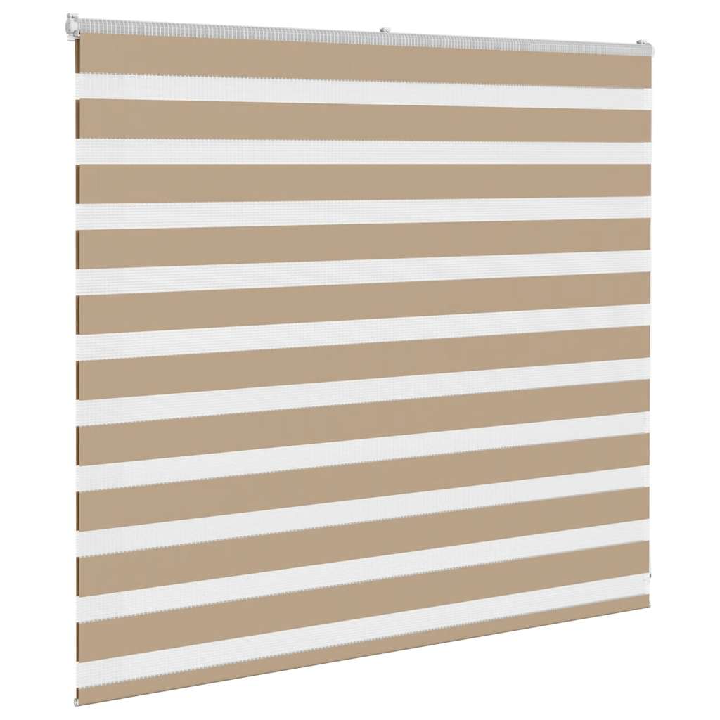 Thumbnail - vidaXL Zebrarollo Sandbraun 155x100 cm Stoffbreite 150,9 cm Polyester