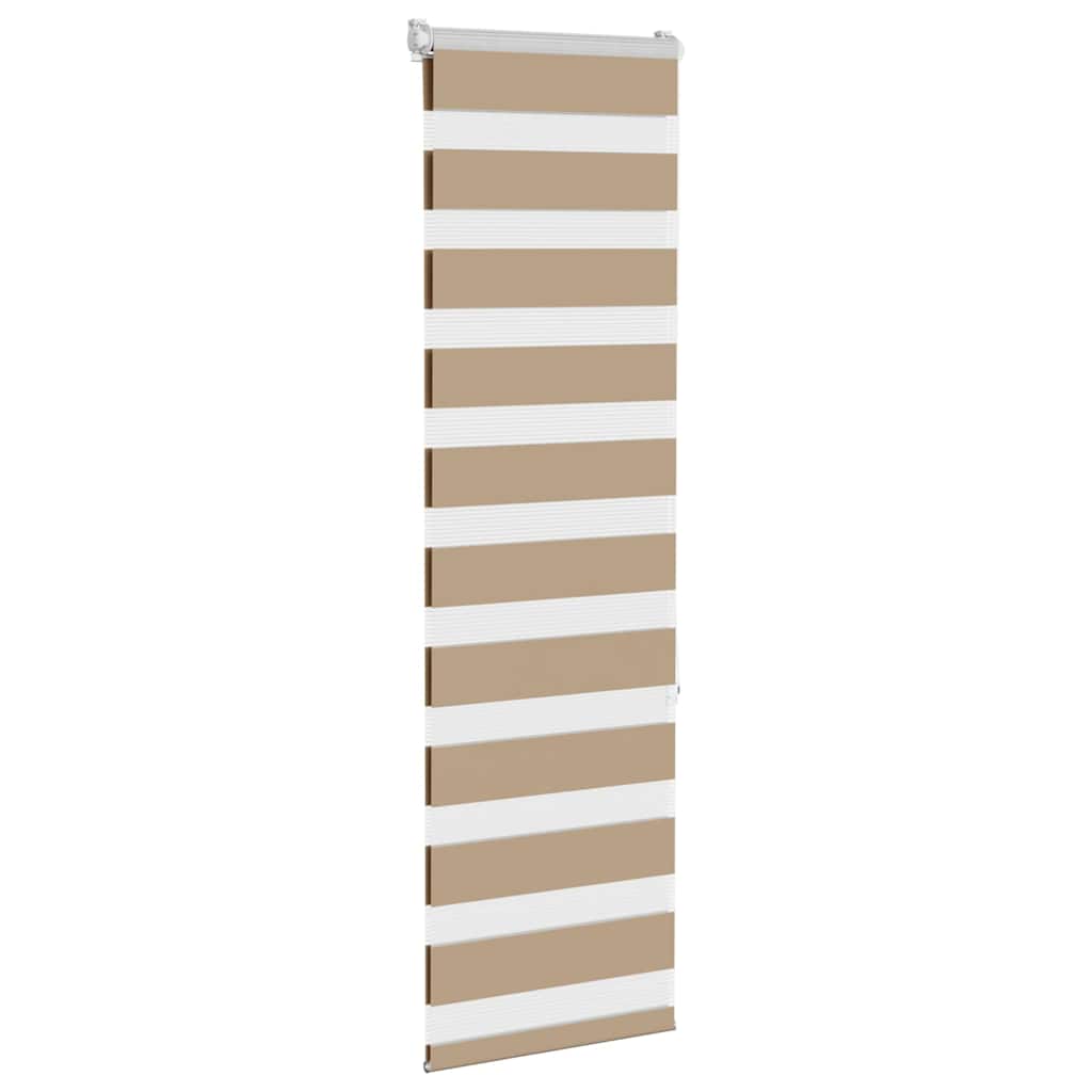 Thumbnail - vidaXL Zebrarollo Sandbraun 50x150 cm Stoffbreite 45,9 cm Polyester