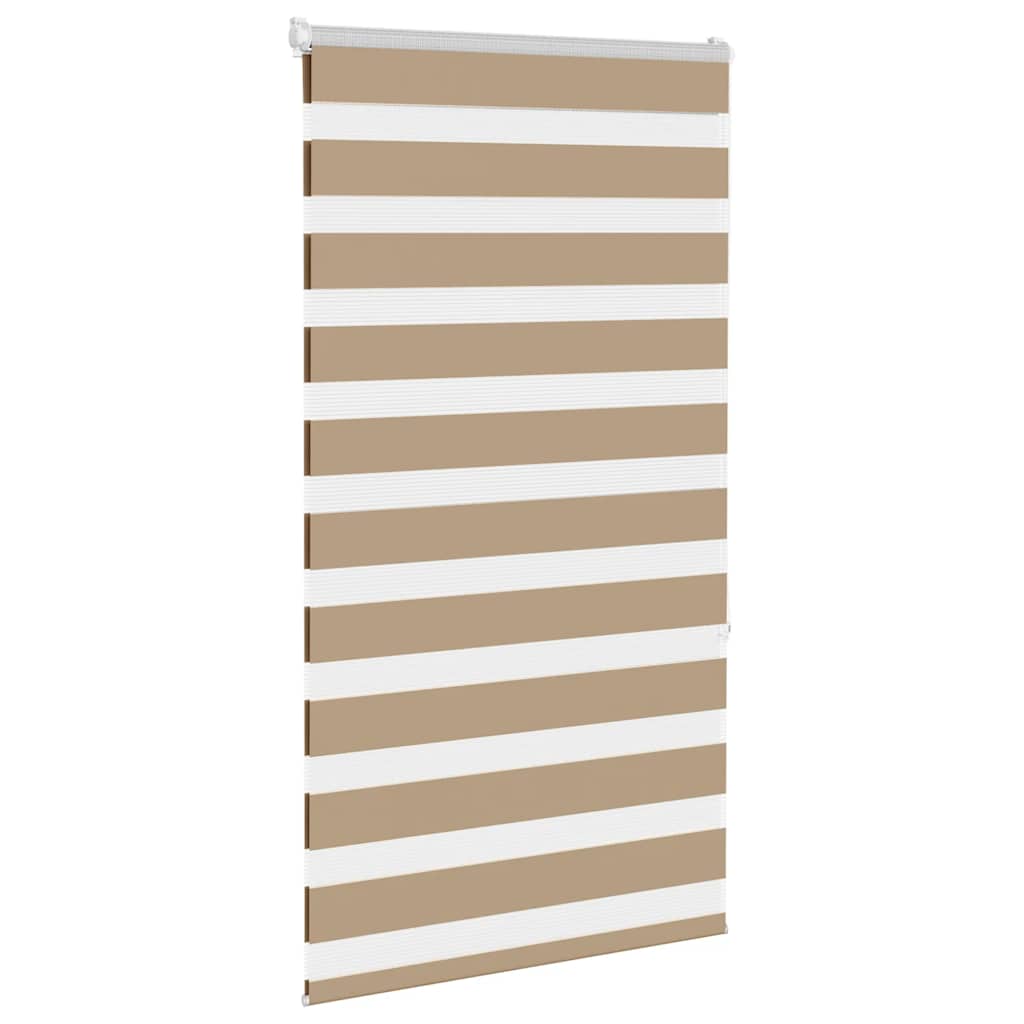 Thumbnail - vidaXL Zebrarollo Sandbraun 80x150 cm Stoffbreite 75,9 cm Polyester