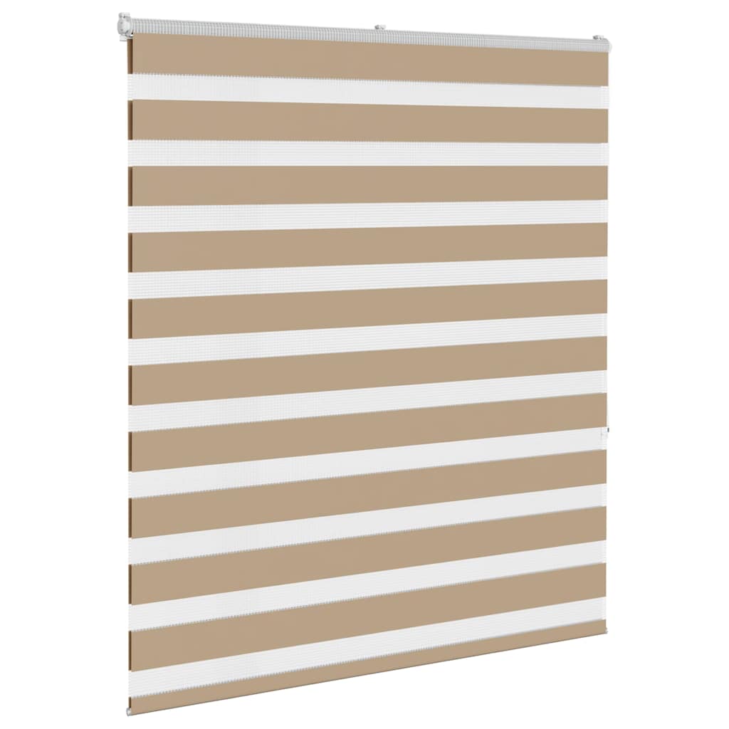Thumbnail - vidaXL Zebrarollo Sandbraun 135x150 cm Stoffbreite 130,9 cm Polyester