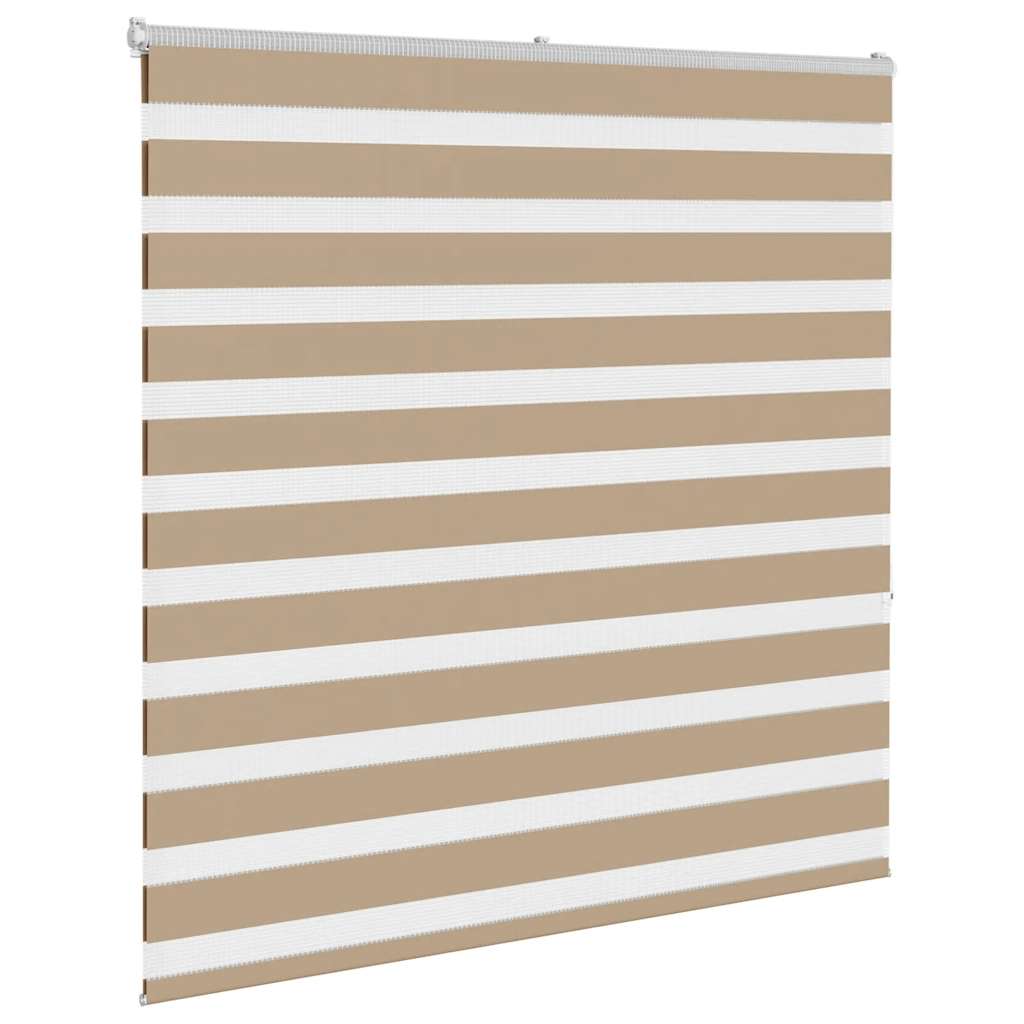 Thumbnail - vidaXL Zebrarollo Sandbraun 145x150 cm Stoffbreite 140,9 cm Polyester