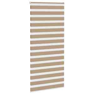 Zebra roleta pískově hnědá šířka látky 90,9 cm polyester - obrázek 3
