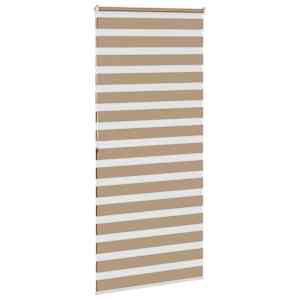Zebra roleta pískově hnědá šířka látky 90,9 cm polyester - obrázek 4