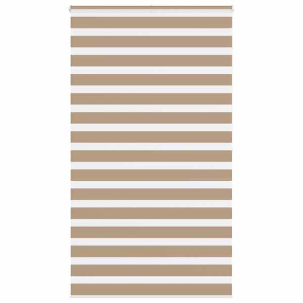 vidaXL sebrakardin, liivapruun, 120 x 200 cm, kangas, laius 115,9 cm, pol&uuml;ester