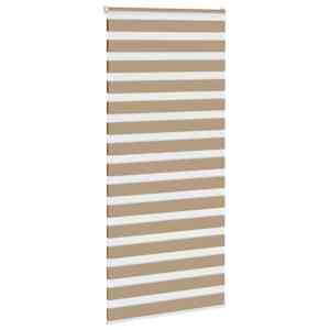 Zebra roleta pískově hnědá šířka látky 95,9 cm polyester - obrázek 3
