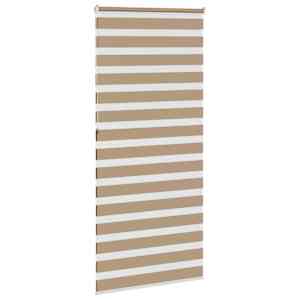 Zebra roleta pískově hnědá šířka látky 95,9 cm polyester - obrázek 4