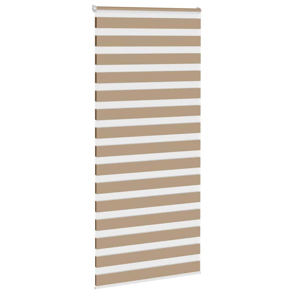 Thumbnail - vidaXL Zebrarollo Sandbraun 115x230 cm Stoffbreite 110,9 cm Polyester