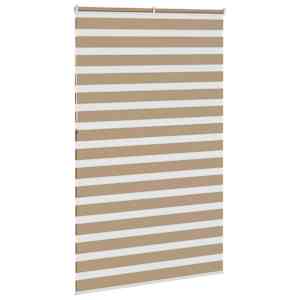 Zebra roleta pískově hnědá šířka látky 145,9 cm polyester - obrázek 4